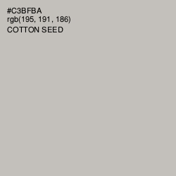 #C3BFBA - Cotton Seed Color Image